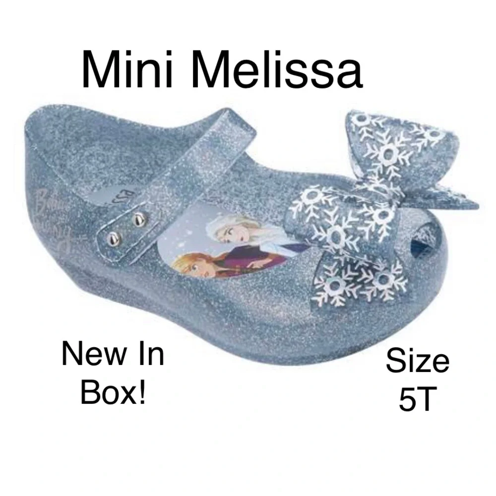 Mini Melissa silver glitter ultragirl frozen flats 5